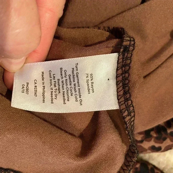 TALBOT CHEETAH/LEOPARD PRINT MID LENGTH DRESS P - Picture 5 of 6